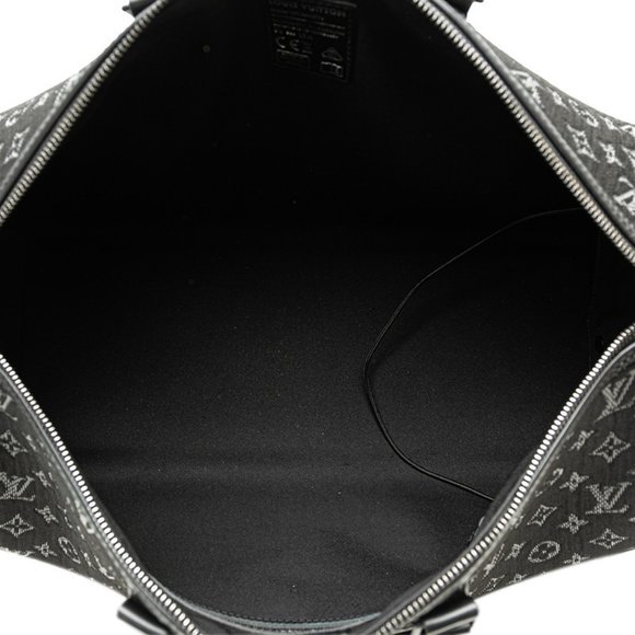 LOUIS VUITTON Monogram Light Up Keepall Bandouliere 50 Bag M44770 Black Canvas - Picture 5 of 10